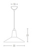 PENDANT LIGHT 1XE27 BLACK-WOOD (180085 Zambelis) - Zambelis