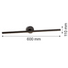 Czarny kinkiet podświetlający obraz M MIRIAM 60 cm (8597) - Argon