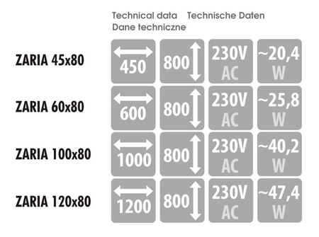 Lustro ZARIA BLACK - MCJ