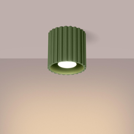 Plafon AURA 1 zielony oliwkowy GU10 (SL.1794) - Sollux Lighting