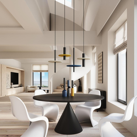 Lampa wisząca PELTA 1 czarna/granatowa (SL.1884) - Sollux Lighting