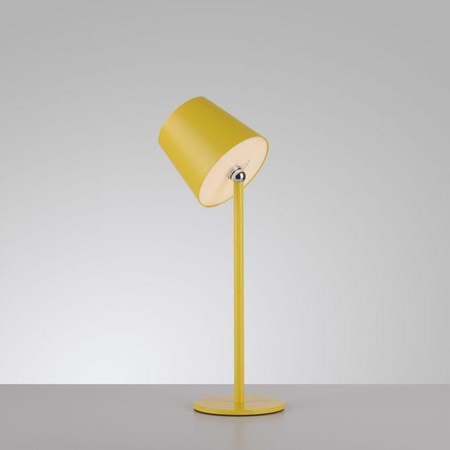Przenośna, ładowana lampa stołowa BOTERIA ŻÓŁTY (19251-81) - Paul Neuhaus