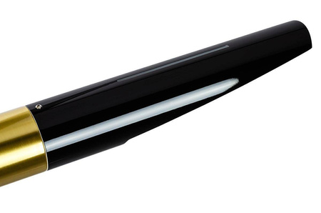 Lampa wisząca APOLLO 1 czarna - szczotkowane złoto (MD21419-2M.BLACK.GD) - King Home