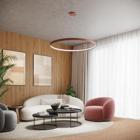 Żyrandol RIO 55 ochra czerwona LED 3000K (TH.395) - Thoro Lighting