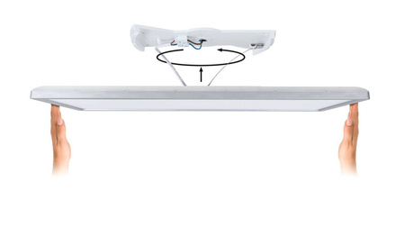 Plafoniera ATRIA SHINE LED Backlight DIM 22W 1800lm 580x200mm 3000K 230V czarny matowy / tworzywo sztuczne (PL71003) - PAULMANN