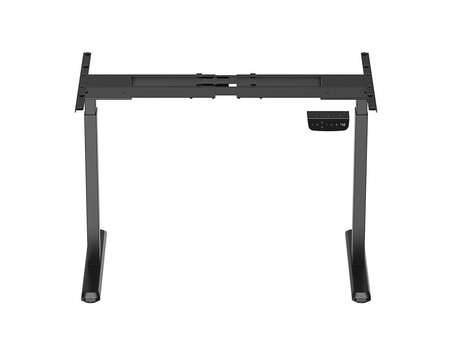 Regulowany stelaż do biurka z dwoma silnikami i ładowarką USB Control Pro Czarny (LV0666) - LVN SYSTEM