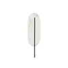 ROKKE STONE biała lampa ścienna / kinkiet z ozdobnym detalem (RKS21020) - Ummo