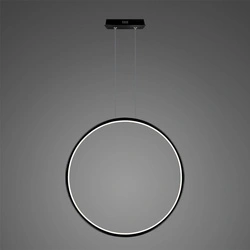 Nowoczesna lampa Ledowe Okręgi No.1 X 100cm czarna 3k Dali (LA073/X_100_in_3k_black_Dali) - ALTAVOLA DESIGN