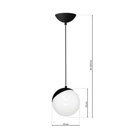 Lampa wisząca SFERA BLACK (MLP5739) - Milagro
