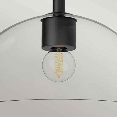 Półplafon Jude - 1 źródło światła - Matowa czerń (ALM-JUDE-SF-MB-CL) - Elstead Lighting