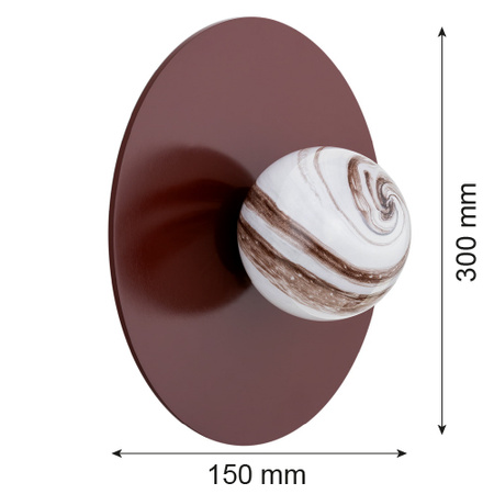 Kinkiet / plafon 1 pł. PIAVA (8446) - Argon