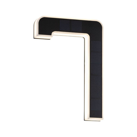 Outdoor Solar numer domu 7 3000K IP44 Wymienny akumulator (PL79848) - PAULMANN