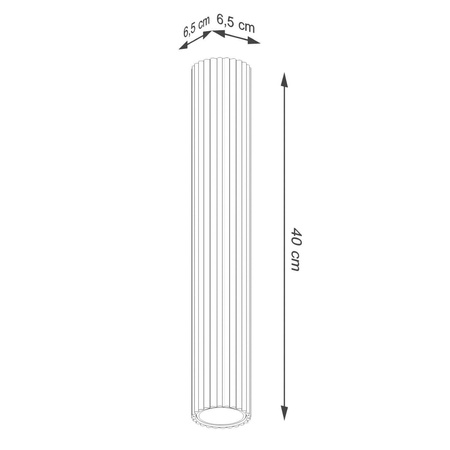 Plafon KARBON 40 zielony oliwkowy (SL.1609) - Sollux Lighting