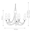 Żyrandol Carisbrooke (CB5-BLACK) - Elstead Lighting