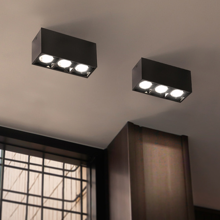 Lampa liniowa natynkowa 9w 4000K czarna JDL-6T - DomenoLED