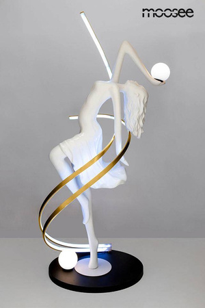 Designerska lampa podłogowa z pilotem zmiany barwy DANCING QUEEN (MSE1501100428) - Moosee