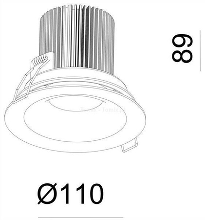 Oprawa do zabudowy COB Back Light  (D565224)