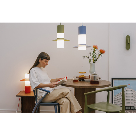 CAPONIO A czerwonopomarańczowa sufitowa lampa wisząca (CPA11212P0) - Ummo