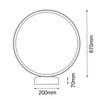 Lampa stojąca ogrodowa Abira 87 - Antracyt (940 mm) 4000K   (9915) - Shilo Garden