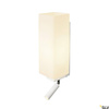 QUADRASS SPOT, lampa ścienna natynkowa LED indoor ze spotem LED i oprawą żarówki E27, kolor biały (1003429) - SLV