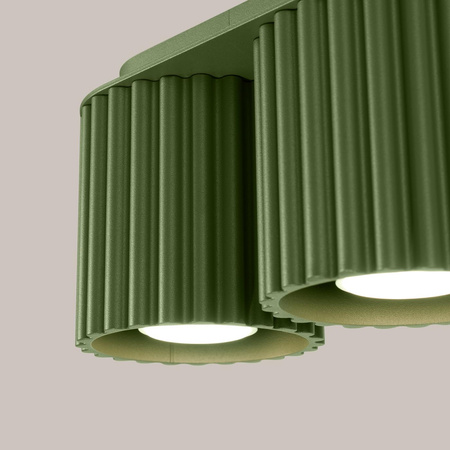Plafon AURA 2 zielony oliwkowy GU10 (SL.1795) - Sollux Lighting