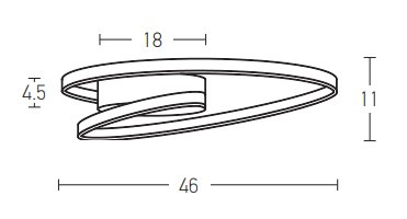 CEILING LIGHT LED 46W WHITE (180054 Zambelis) - Zambelis