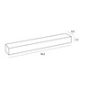Nowoczesna liniowa lampa sufitowa MAXLIGHT C0255 X-LINE 20W