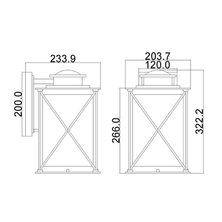 Kinkiet zewnętrzny Argyle (KL-ARGYLE2-M) - Elstead Lighting