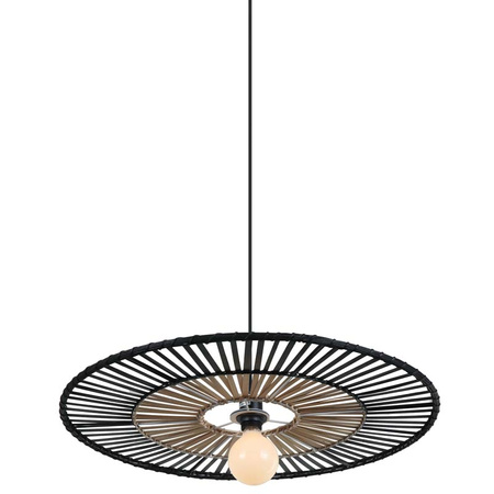 PENDANT LAMP BAMBOO 1XE27 BLACK (19104 Zambelis) - Zambelis