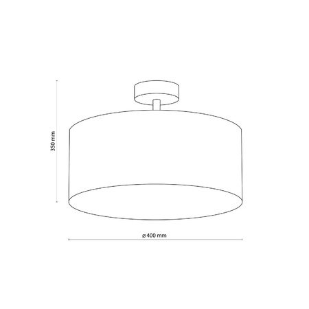 Lampa sufitowa RONDO LINEN Ø 40 (6247) - TK Lighting