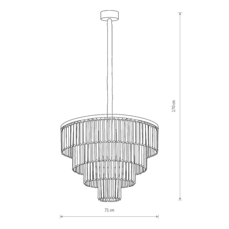 Lampa wisząca CRISTAL L transparentna (7614) - Nowodvorski