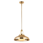 Lampa wisząca w stylu Modern Palmetto Polerowany mosiądz (QN-PALMETTO-P-M-PB) - Quintiesse