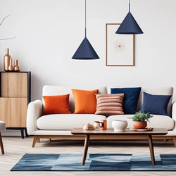 Lampa wisząca CAPITAL granatowa Ø32cm (MLP0962) - Milagro