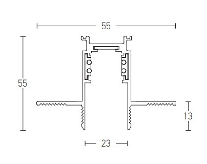 TRIMLESS CURVED TRACK D:900 MM BLACK (22098 Zambelis) - Zambelis