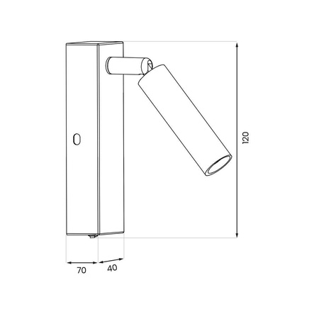 Kinkiet Santi Czarny/Złoty (ML1014) - Milagro