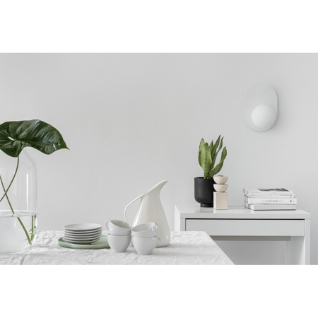 HANEA biała lampa ścienna / kinkiet z podwyższoną szczelnością IP44 (HA0110S0) - Ummo