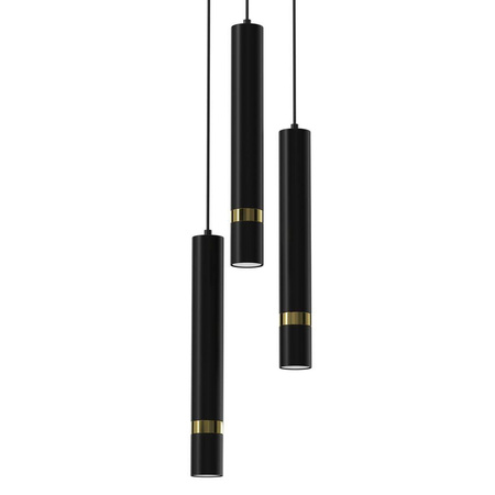 Lampa wisząca JOKER BLACK/GOLD 3 (MLP8918) - Milagro