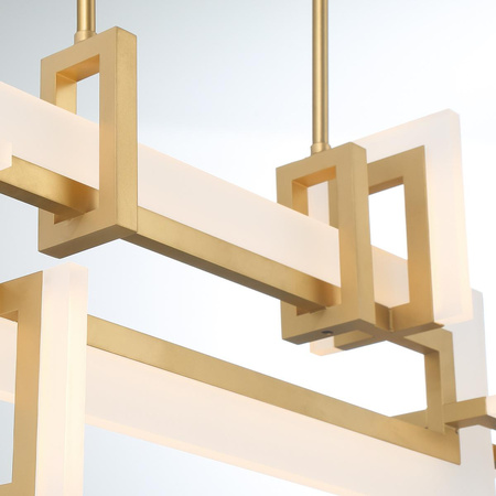 Mała lampa wyspowa Inizio - Szczotkowane złoto (QN-INIZIO-LP-S-BG) - Quintiesse
