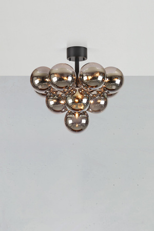 Lampa sufitowa MERLOT Plafond 13L Matt Black/Smoke (108845) Markslojd