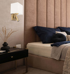 WALL LAMP WITH READING LIGHT 1XE27 BRUSHED BRASS (H73 Zambelis) - Zambelis