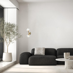 SCONCE 2XG9 MAX 5W METAL-GLASS GOLD (23022 Zambelis) - Zambelis