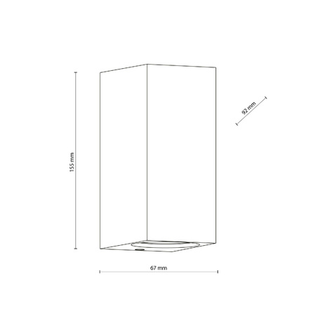 AXIS GRAY KINKIET 2XGU10 (10970) - TK Lighting