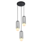Lampa Wisząca Simon (MDM-3938/3 BK) - Italux