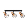 Lampa sufitowaLanka max. 3x20W E14 230V  czarny/drewno (PL66768) - PAULMANN