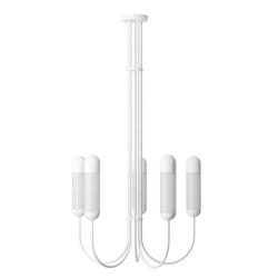 FUNSUI B biały żyrandol w rozmiarze M (FNB511R03) - Ummo