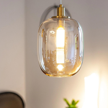 Lampa wisząca - Polar bursztynowy (LA019/P_amber) - ALTAVOLA DESIGN