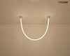 MOOSEE lampa wisząca LASSO 200 Smart      srebrna (MSE15011004401) - Moosee