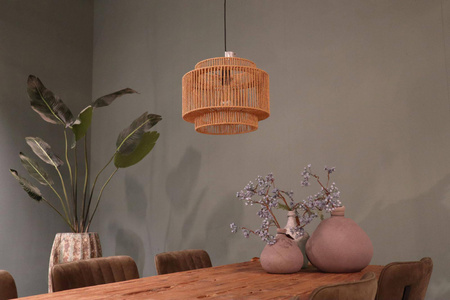Lampa wisząca Boho papierowa 46x46x135cm (55698-017) - DIJK