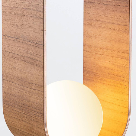 Lampa stołowa Sfera (QN-SFERA-TL-L-TEAK) - Quintiesse