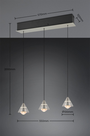 Lampa wisząca nad stół ROMEO (337010307) - Trio